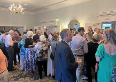 Be the Key Fall Fest cocktail hour with people