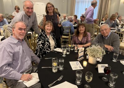 Be the Key Fall Fest dinner table with people