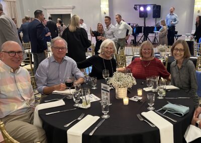 Be the Key Fall Fest dinner table with people